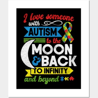 autism to the moon Posters and Art